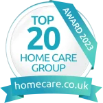 Top 20 Homecare Group award 2023