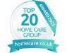 Top 20 Homecare Group award 2023