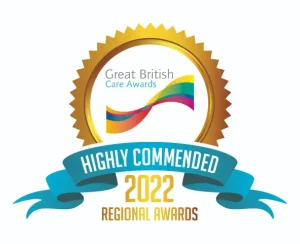 Highly Commended recognition at the Great British Care Awards