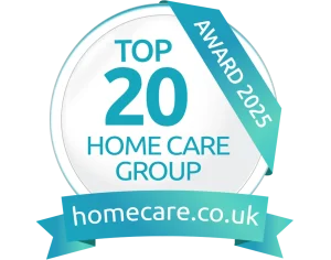 Top 2o Home Care Group Award by Homecare.co.uk