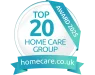 Top 20 Home Care Group Award by Homecare.co.uk