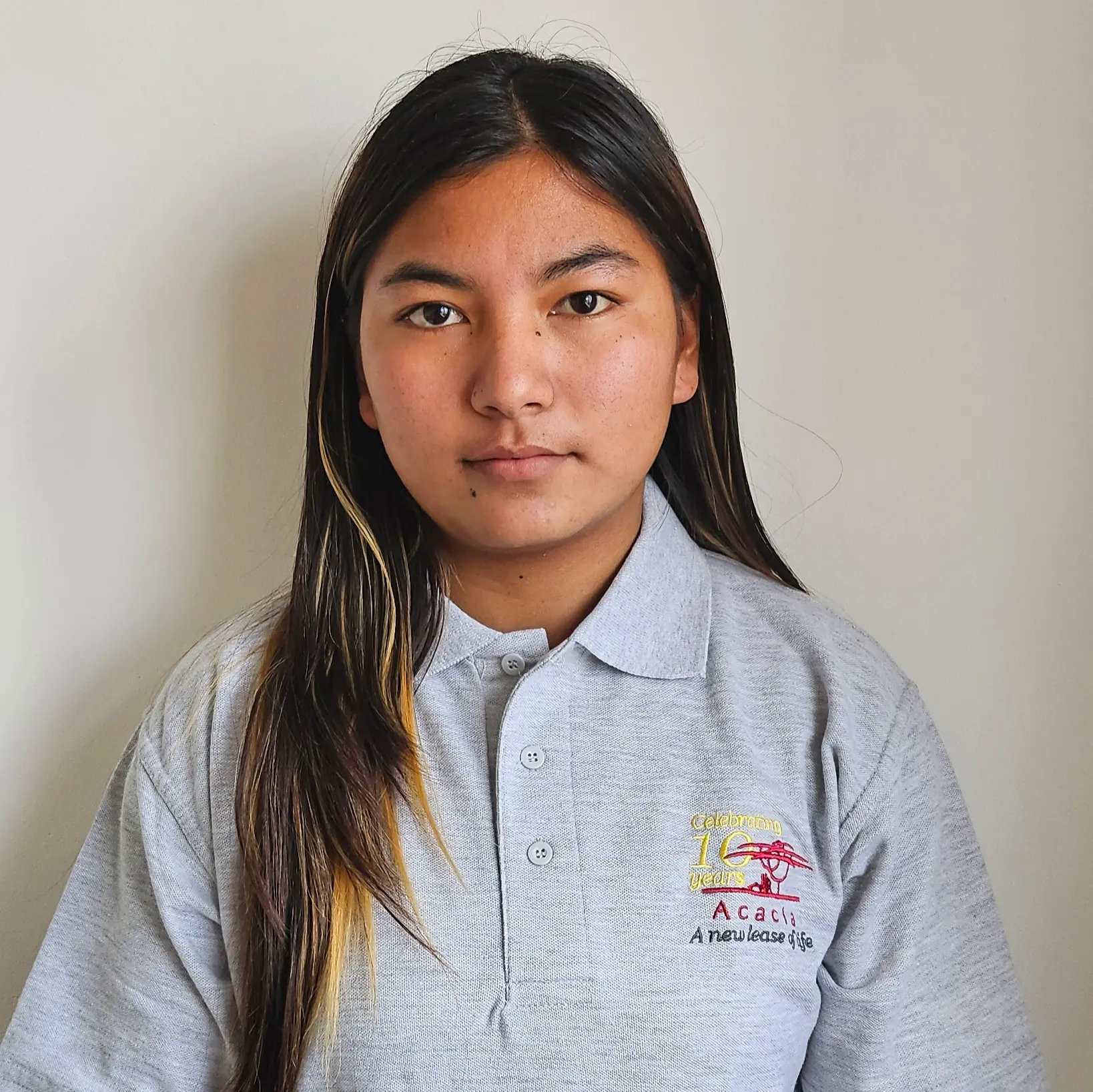 Sushmita Shrestha in acacia homecare uniform.