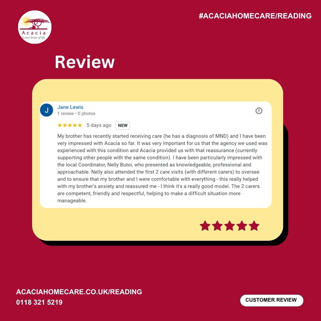 Customer Review Acacia Homecare