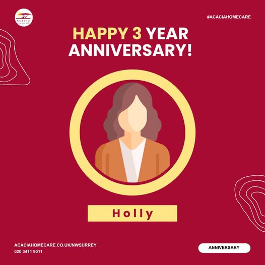 Holly's 3 years with Acacia Homecare as a Care Lead