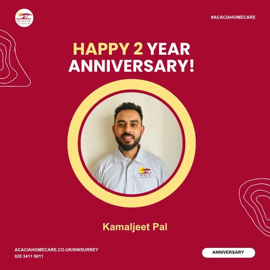kam 2 years Anniversarywith acacia homecare